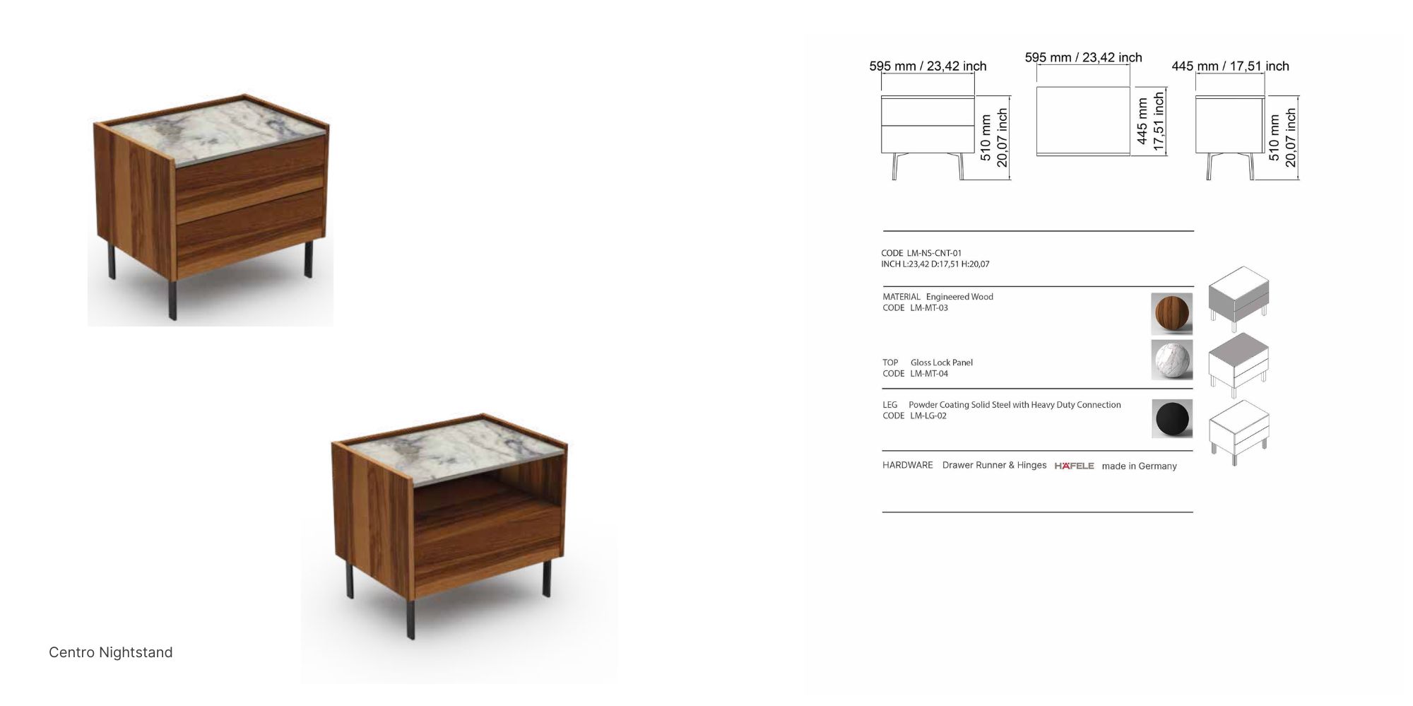 Centro Nightstand